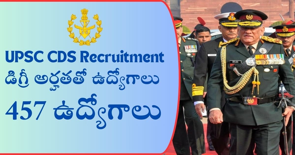 UPSC CDS Recruitment 2024